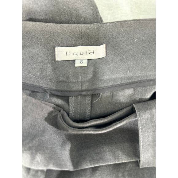 Liquid Women's sz 8 High Rise Wide Leg Work Pant Dress Office Attire Classic - Picture 9 of 12